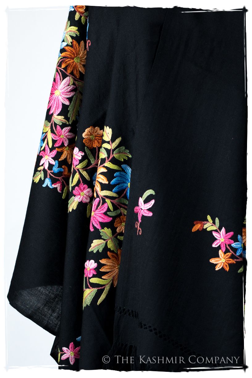 Rivière des Fleurs Céleste Cannes Shawl