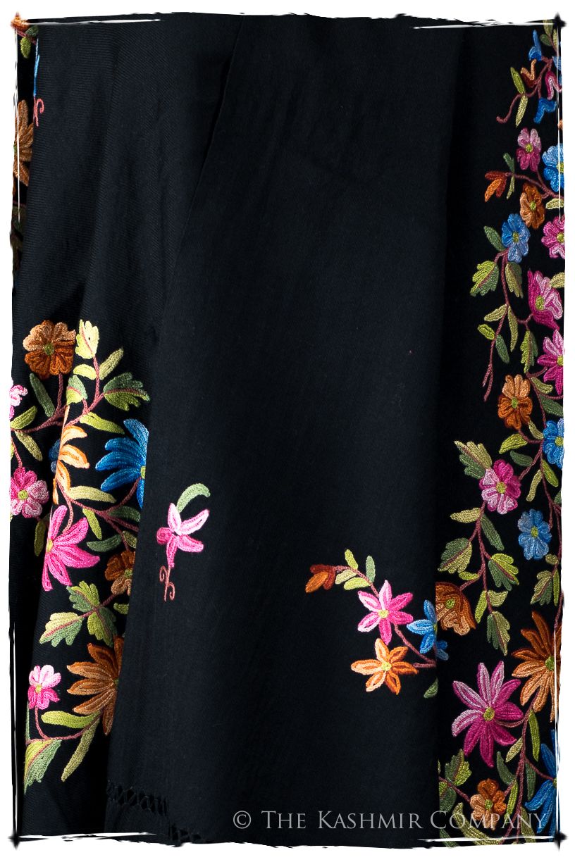 Rivière des Fleurs Céleste Cannes Shawl