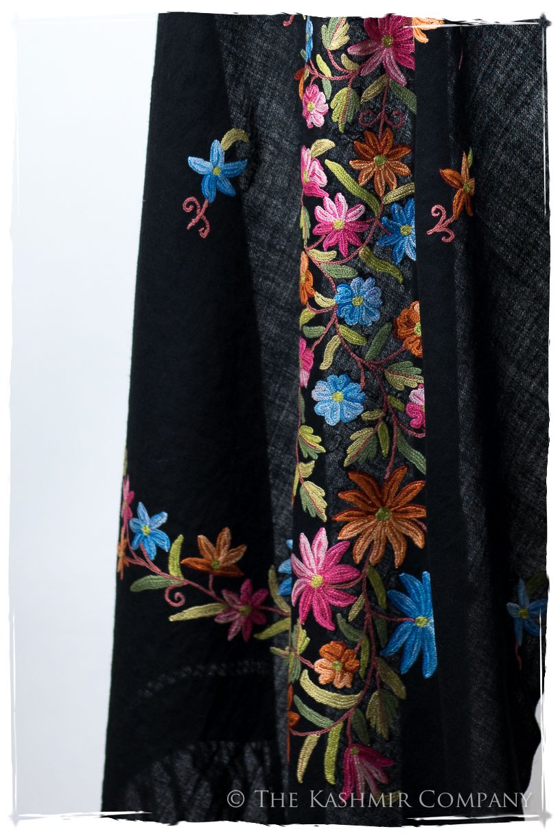 Rivière des Fleurs Céleste Cannes Shawl