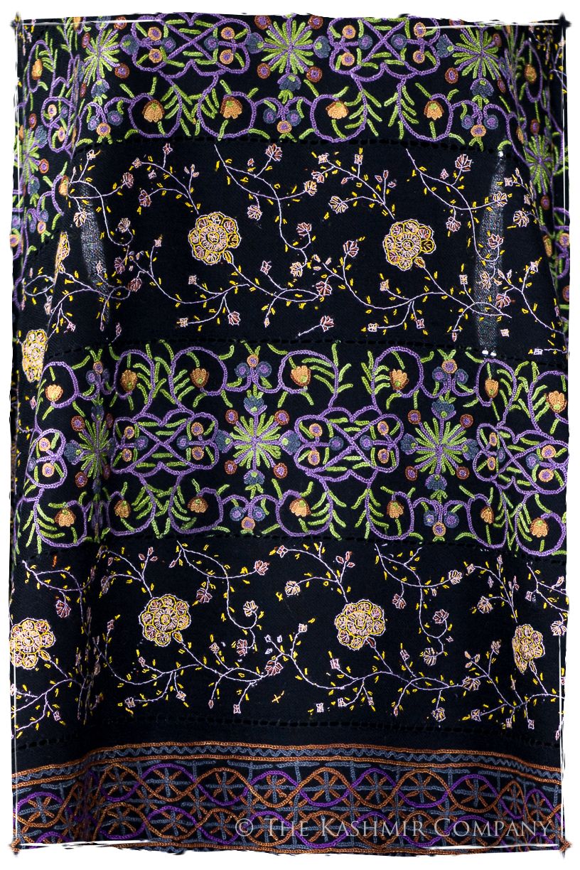 Trois Embroideries Soirée Palais Impérial Française Antiquaires Shawl
