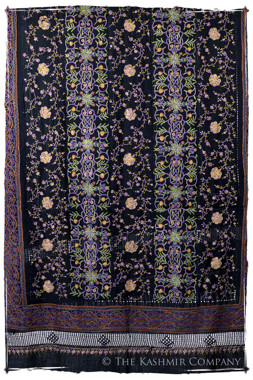 Trois Embroideries Soirée Palais Impérial Française Antiquaires Shawl
