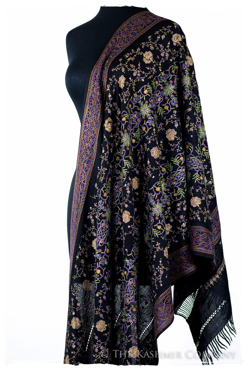 Trois Embroideries Soirée Palais Impérial Française Antiquaires Shawl