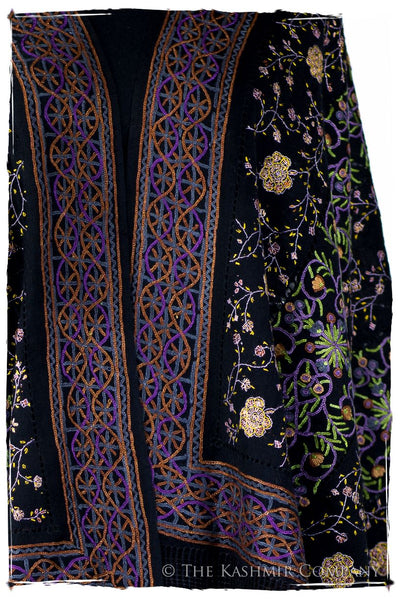 Trois Embroideries Soirée Palais Impérial Française Antiquaires Shawl