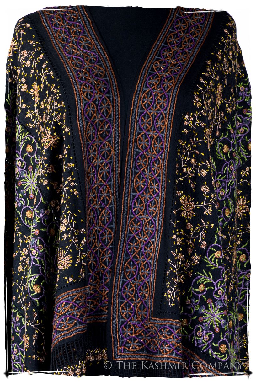 Trois Embroideries Soirée Pierre Précieuse Française Antiquaires Shawl
