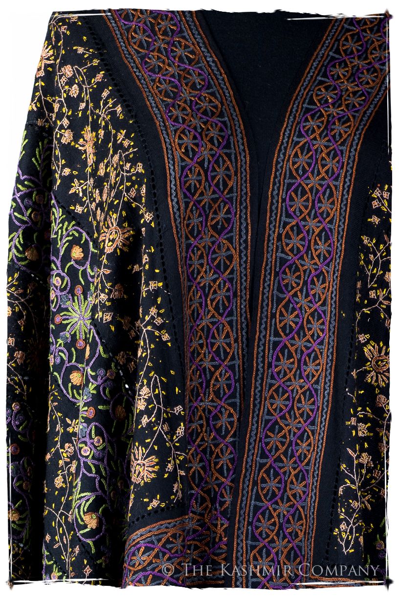 Trois Embroideries Soirée Pierre Précieuse Française Antiquaires Shawl