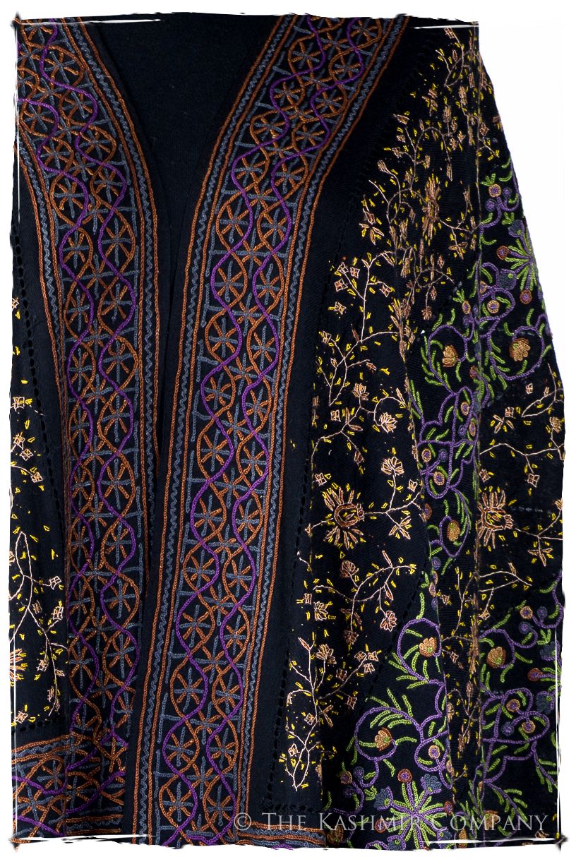 Trois Embroideries Soirée Pierre Précieuse Française Antiquaires Shawl