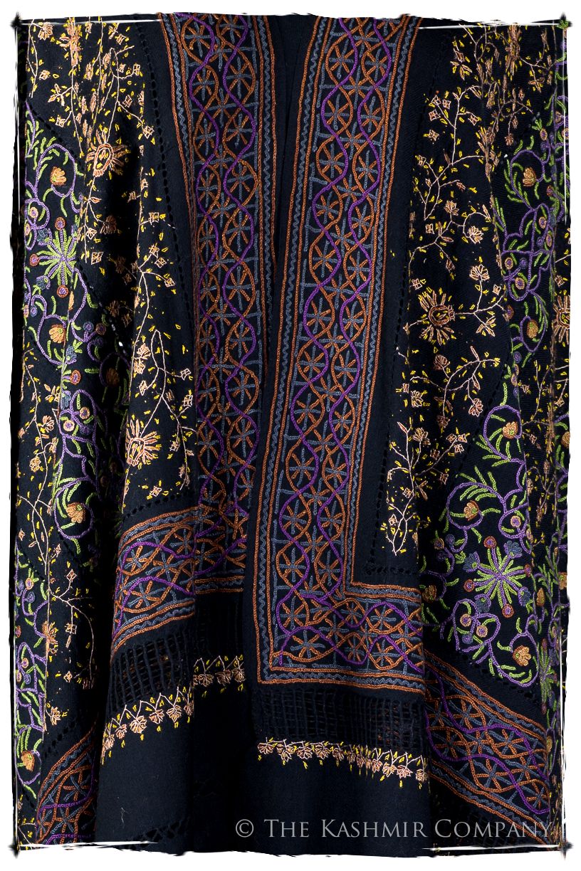 Trois Embroideries Soirée Pierre Précieuse Française Antiquaires Shawl