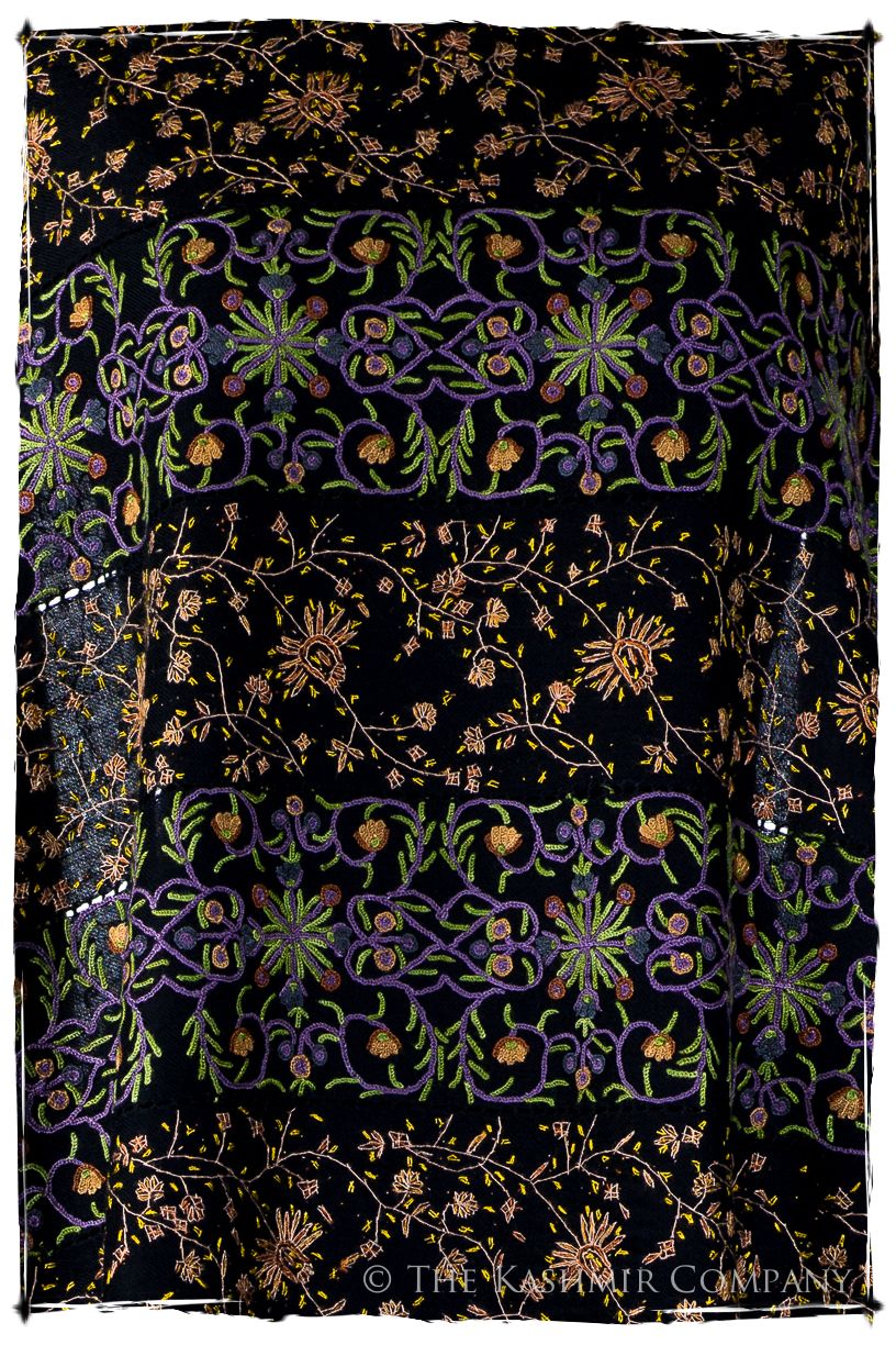 Trois Embroideries Soirée Pierre Précieuse Française Antiquaires Shawl