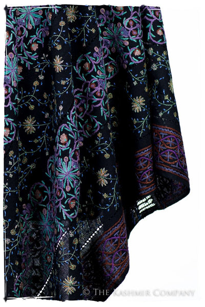 Trois Embroideries Soirée Saphir Bijou Française Antiquaires Shawl