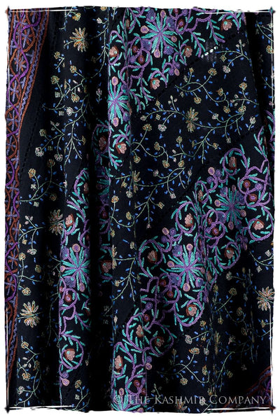 Trois Embroideries Soirée Saphir Bijou Française Antiquaires Shawl