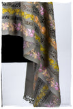 Jardin de Vignes Broderie Française Ficelle Tirée Notre Dame Shawl