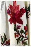 Broderie à cordes tirées Vine Rose Ivorie Pauline Shawl