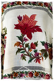 Broderie à cordes tirées Vine Rose Ivorie Pauline Shawl