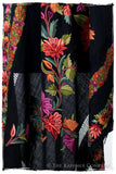 Broderie à cordes tirées Pari Jardin Noir Pauline Shawl