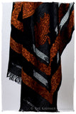 Broderie à cordes tirées r Adobe Royale Paisley Noir Pauline Shawl