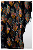 Les Nouvelles Fil Dessiné Paris Bouquet Maple Noir Shawl