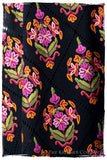 Les Nouvelles Fil Dessiné Iris Bouquet Noir Shawl