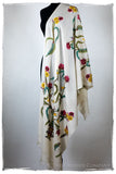 Française Bouquet de Héloïse d'ivoire Provence Shawl