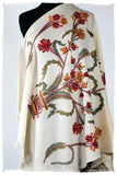Française Bouquet de Fréderique d'ivoire Provence Shawl