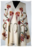 Française Bouquet de Fréderique d'ivoire Provence Shawl