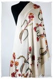 Française Bouquet de Fréderique d'ivoire Provence Shawl