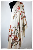 Française Bouquet de Fréderique d'ivoire Provence Shawl