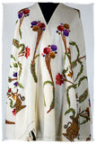 Française Bouquet de Clarisse d'ivoire Provence Shawl