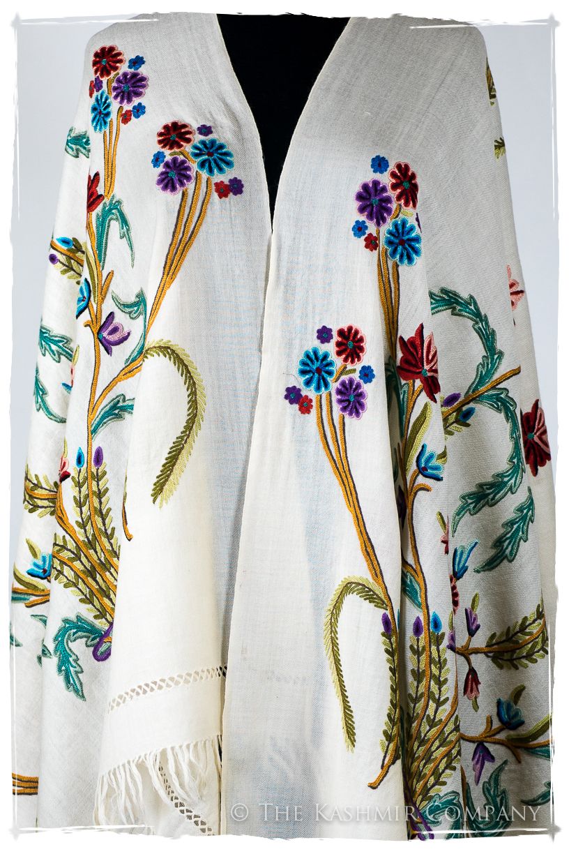 Française Bouquet de Sidonie d'ivoire Provence Shawl