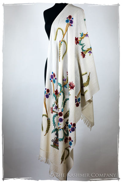 Française Bouquet de Sidonie d'ivoire Provence Shawl