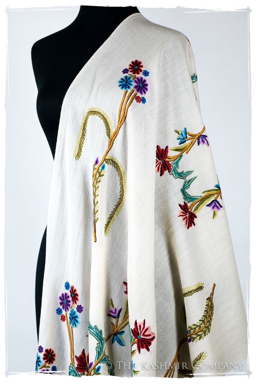 Française Bouquet de Mirielle d'ivoire Provence Shawl