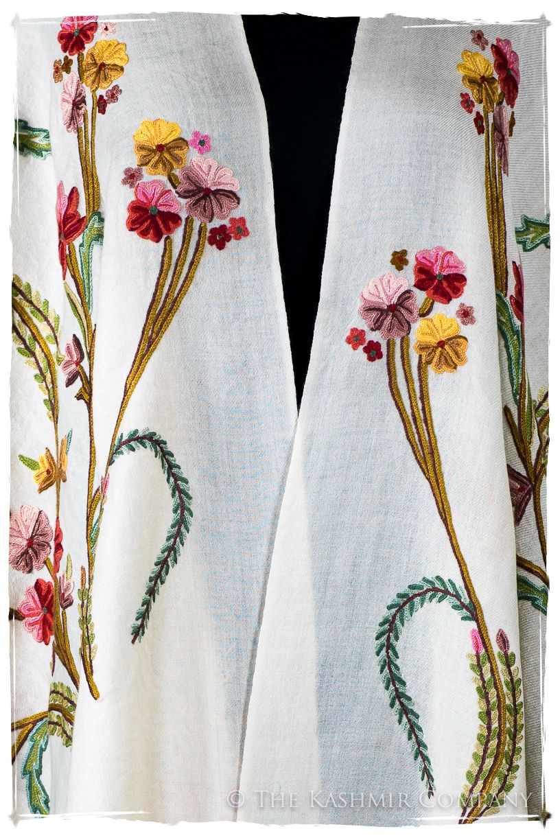 Française Bouquet de Édith d'ivoire Provence Shawl