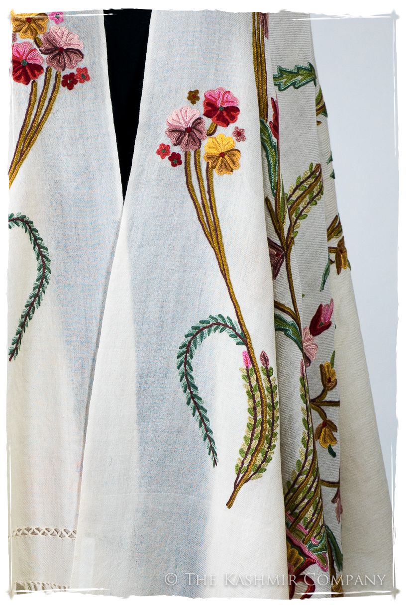 Française Bouquet de Édith d'ivoire Provence Shawl