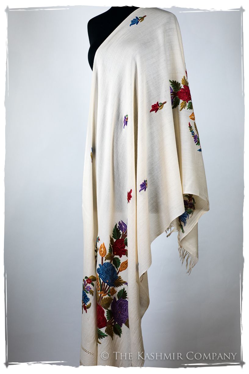 Française Bouquet de Roses Françoise Provence Shawl
