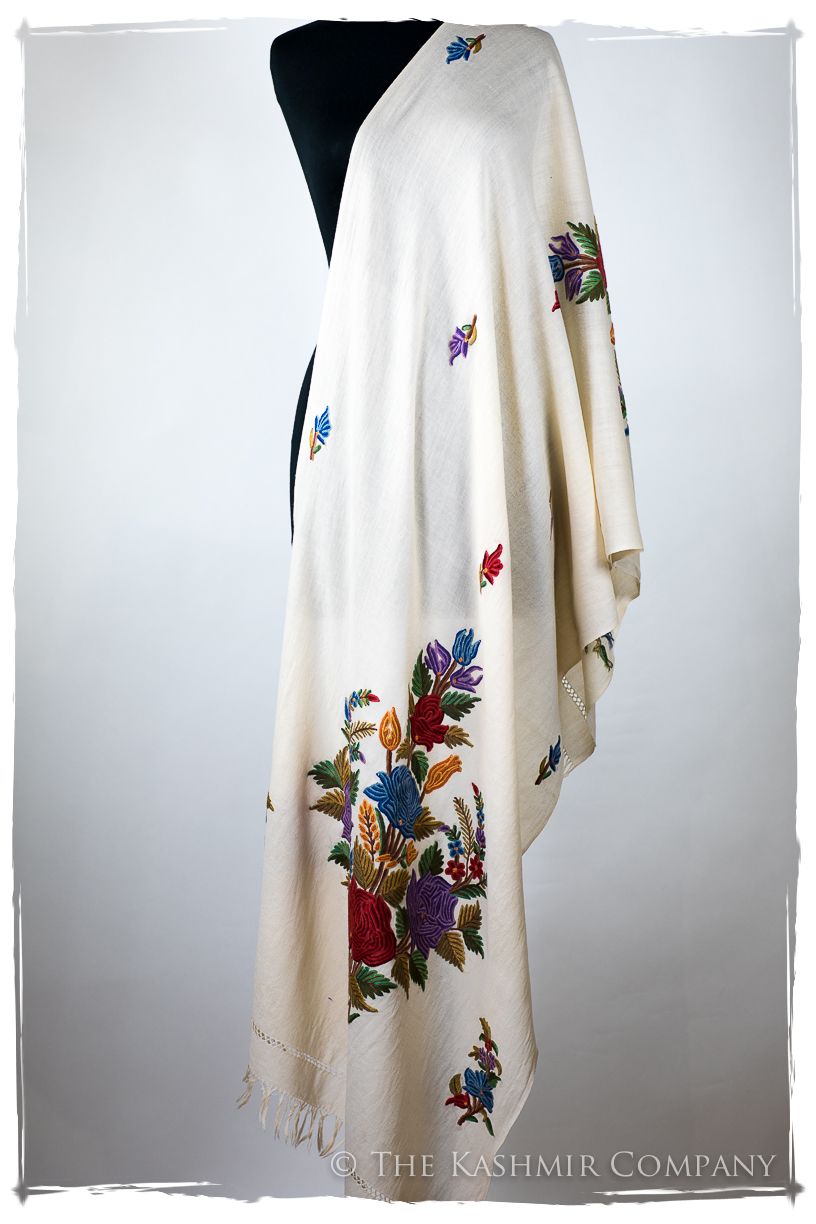Française Bouquet de Roses Françoise Provence Shawl