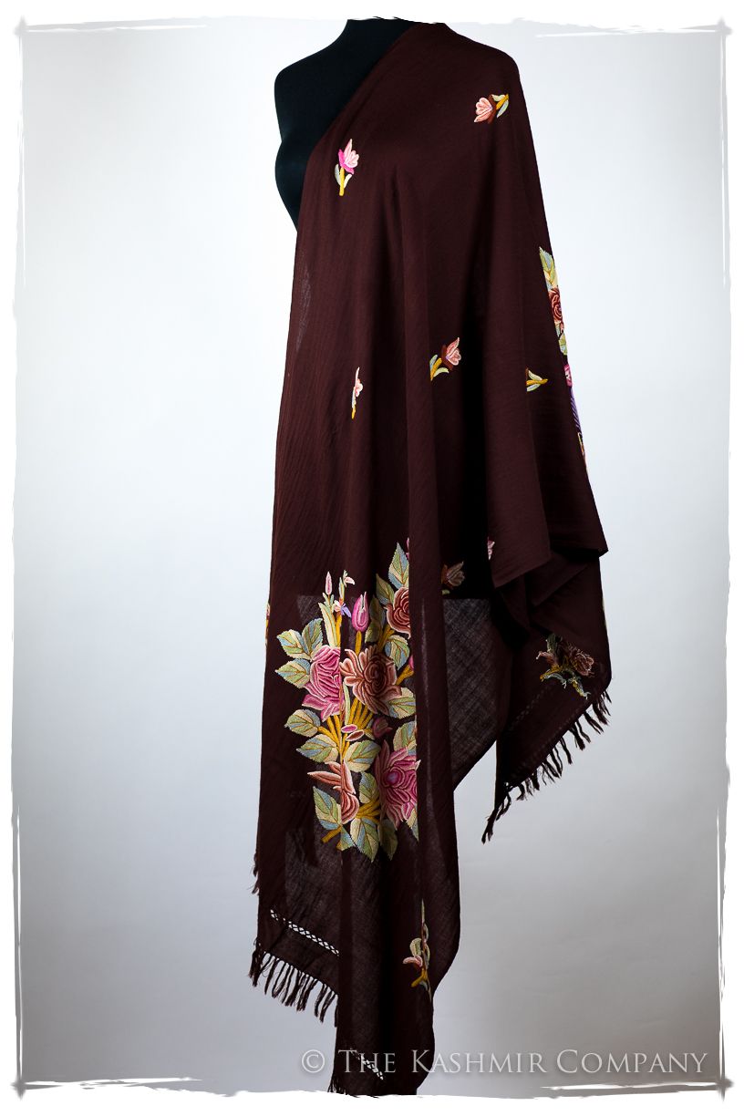 Française Bouquet de Roses Claire Provence Shawl