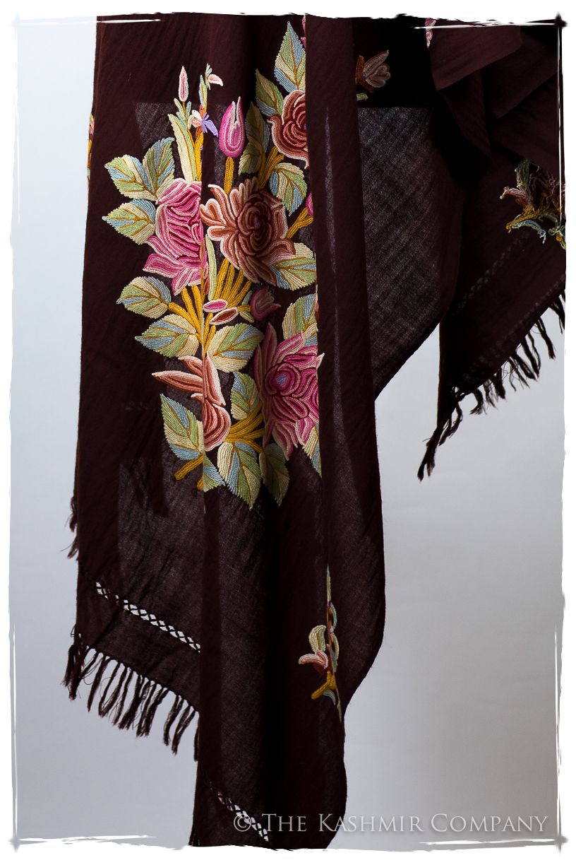 Française Bouquet de Roses Claire Provence Shawl