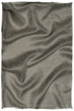 Jacquard Paisley Glacier Gray Cashmere Scarf