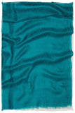 Jacquard Paisley Bleu Topaze Cashmere Scarf