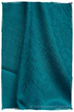 Jacquard Paisley Bleu Topaze Cashmere Scarf