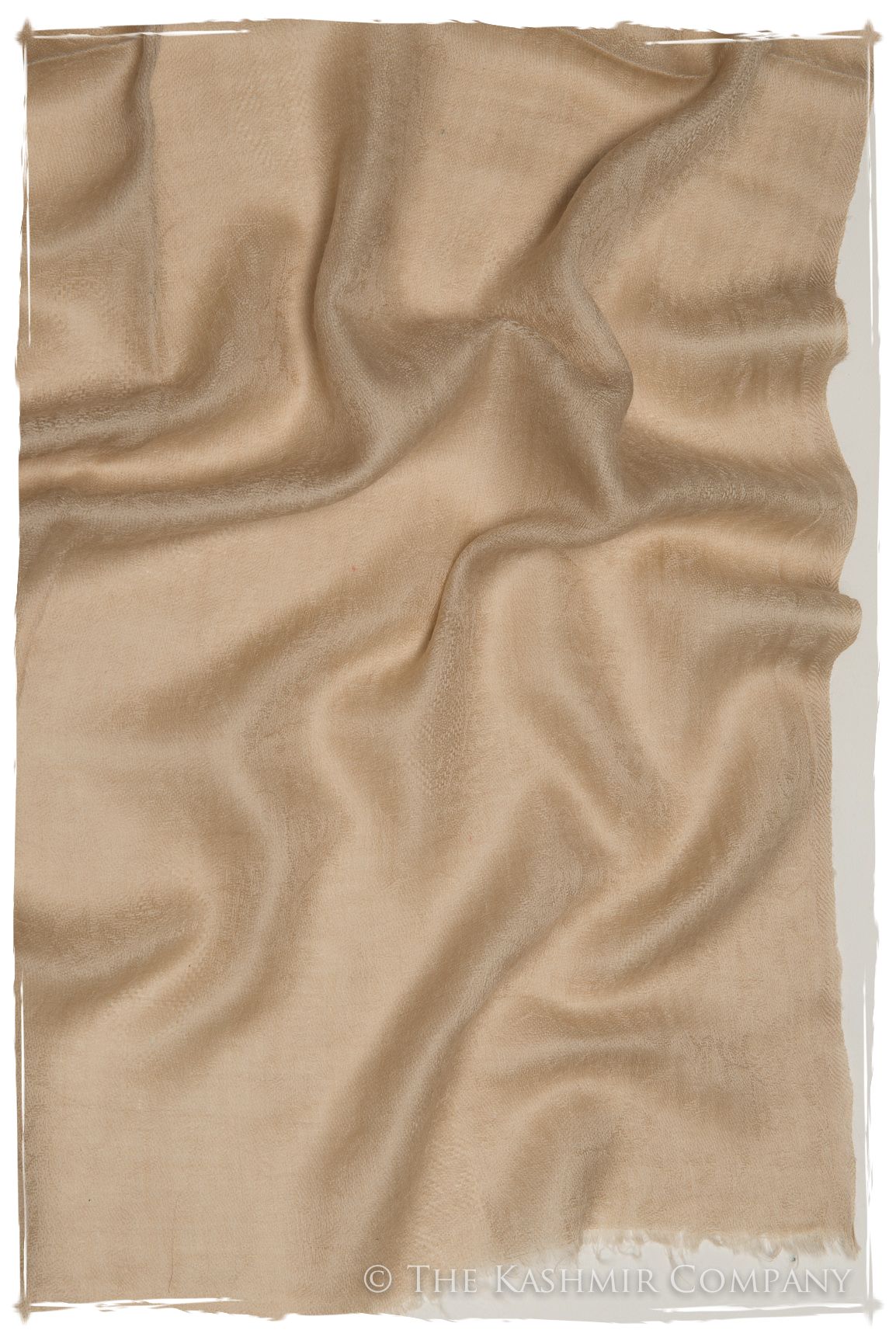 Jacquard Paisley Ivory Cashmere Scarf