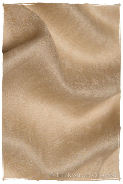 Jacquard Paisley Ivory Cashmere Scarf