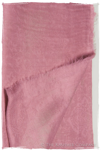 Jacquard Paisley Rosebloom Cashmere Scarf