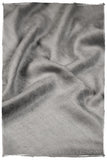 Jacquard Paisley Chateau Gray Cashmere Scarf