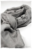 Jacquard Paisley Chateau Gray Cashmere Scarf