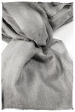 Jacquard Paisley Chateau Gray Cashmere Scarf
