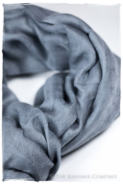 Jacquard Paisley Flint Stone Cashmere Scarf