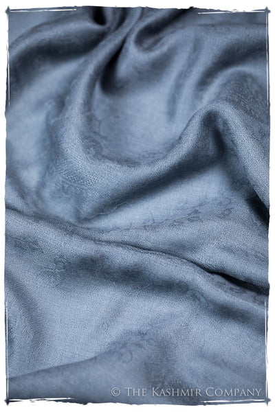 Jacquard Paisley Flint Stone Cashmere Scarf