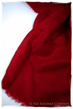 Jacquard Paisley Flame Scarlet Cashmere Scarf