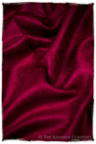 Jacquard Paisley Garnet Cashmere Scarf