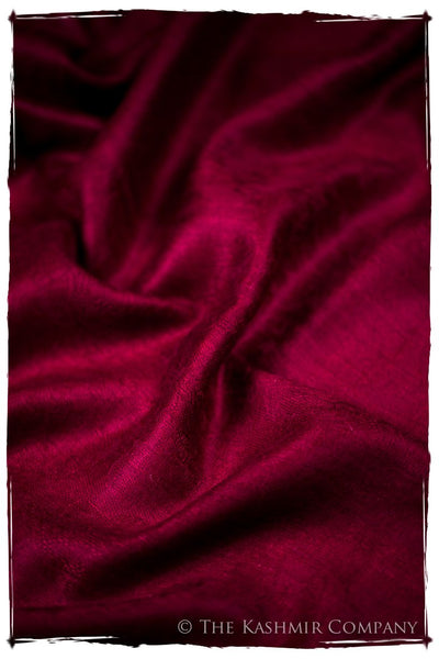 Jacquard Paisley Garnet Cashmere Scarf